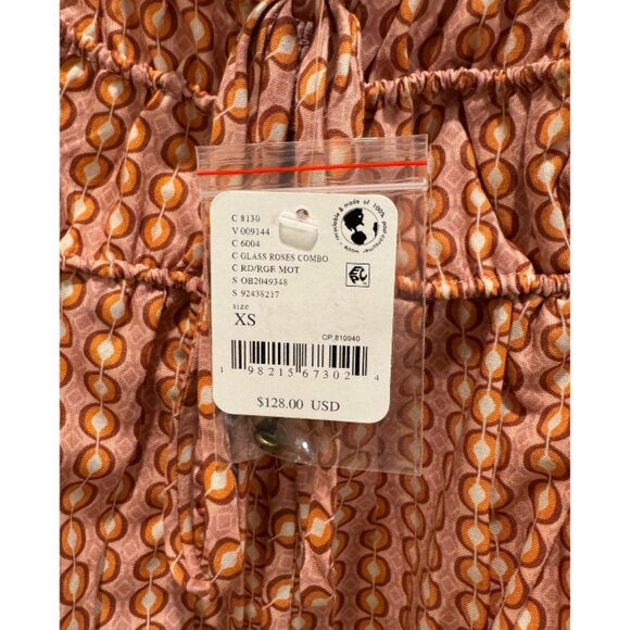 Free People Star Dip Mini Dress Glass Roses Combo Size XS NEW - Picture 5 of 10